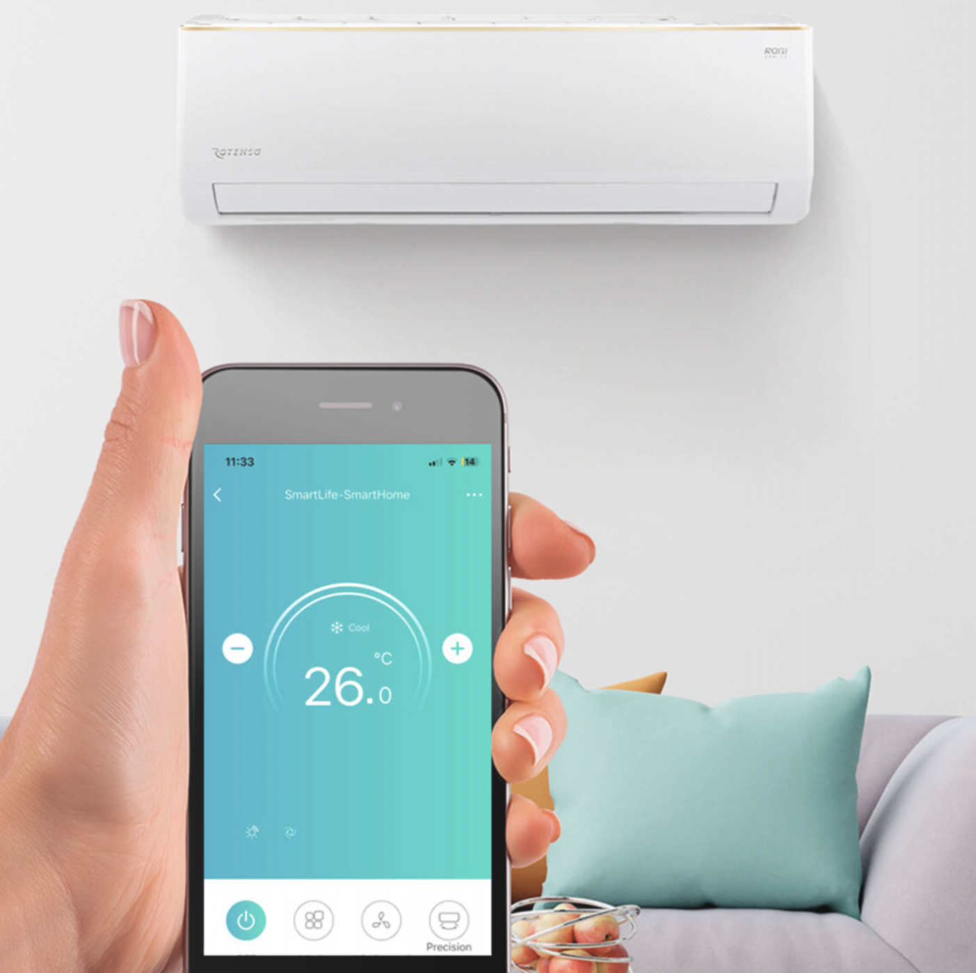 Klimatyzator – pozłacane lamele